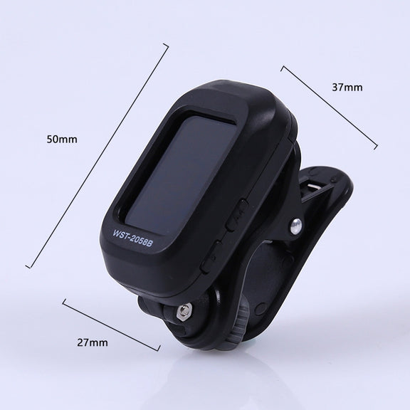 Little Angel WST-2058B Guitar Capo Electronic Tuner, Size:5��3.7��2.7cm(Black)