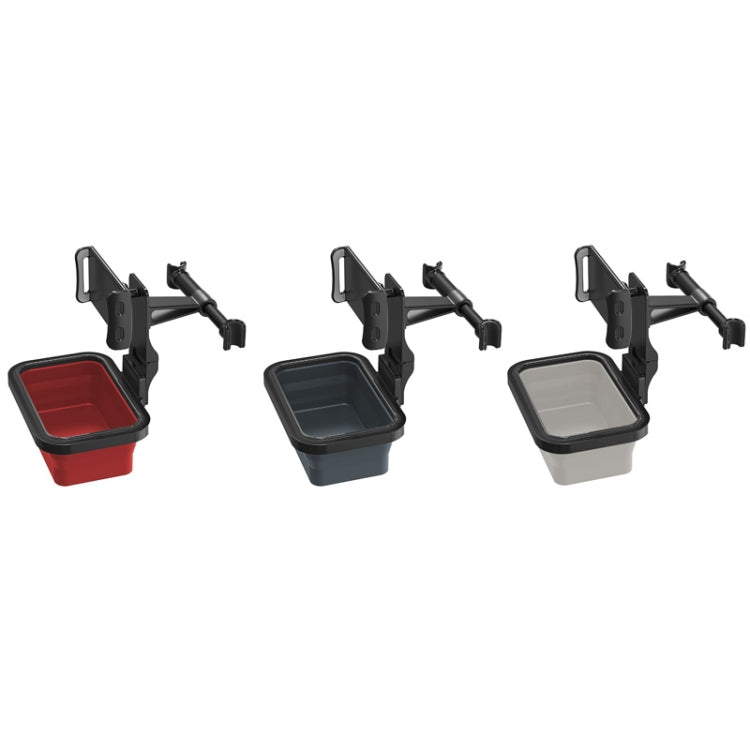 CHZ-12 Car Rear Pillow Telescopic Bracket Car Seat Phone Holder(Dark Gray)