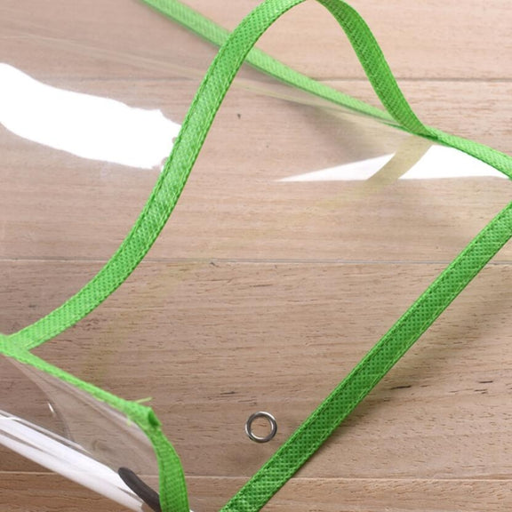 Erasable Hanging PVC A4 Transparent Sewing Red Document Dry Erase Bag, Size:21x30cm(Green)