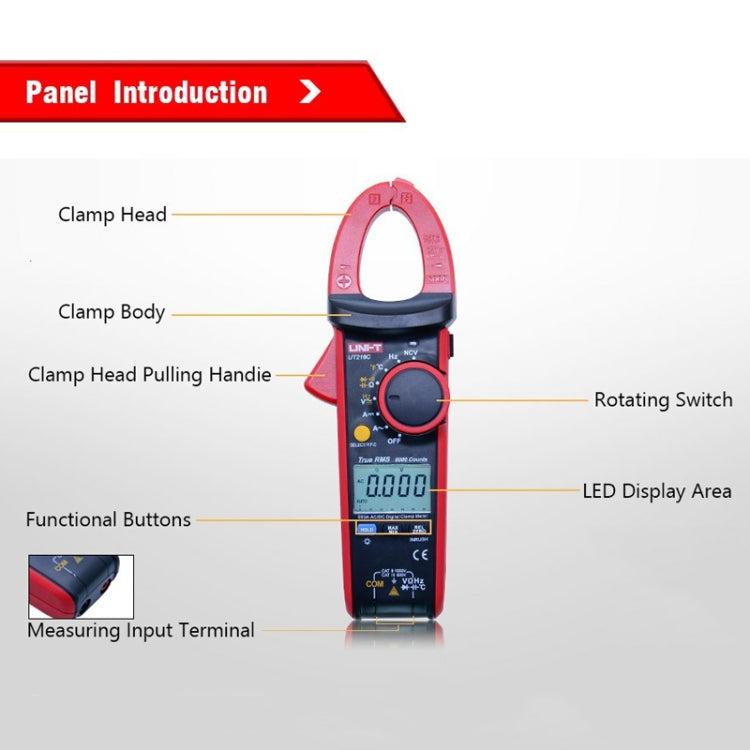 UNI-T UT216A 600A Digital Clamp Meter AC DC Voltage Detector