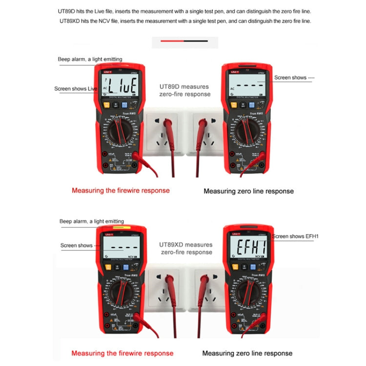 UNI-T UT89XE Digital High-Precision Multimeter Digital Display Multi-Meter