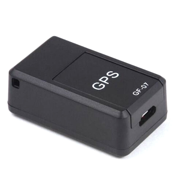 GF07 Locator Mini GPS Tracking Strong Magnetic Positioning Adsorption Anti Lost Device Voice Control Recordable(Black)