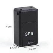 GF07 Locator Mini GPS Tracking Strong Magnetic Positioning Adsorption Anti Lost Device Voice Control Recordable(Black)