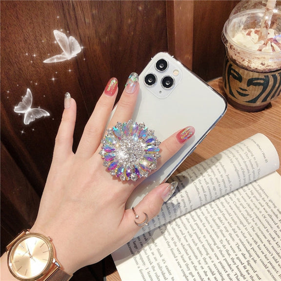 2 PCS Lazy Man Live Shooting Mobile Phone Rotating Ring Buckle Holder, Style:Five Pearl