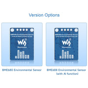 Waveshare BME680  Environmental Sensor Supports Temperature / Humidity / Barometric Pressure / Gas Detection