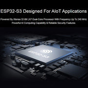 Waveshare ESP32-S3 Microcontroller 2.4GHz Wi-Fi Development Board ESP32-S3-WROOM-1-N8R8 Module Standard Ver. With Pinheader