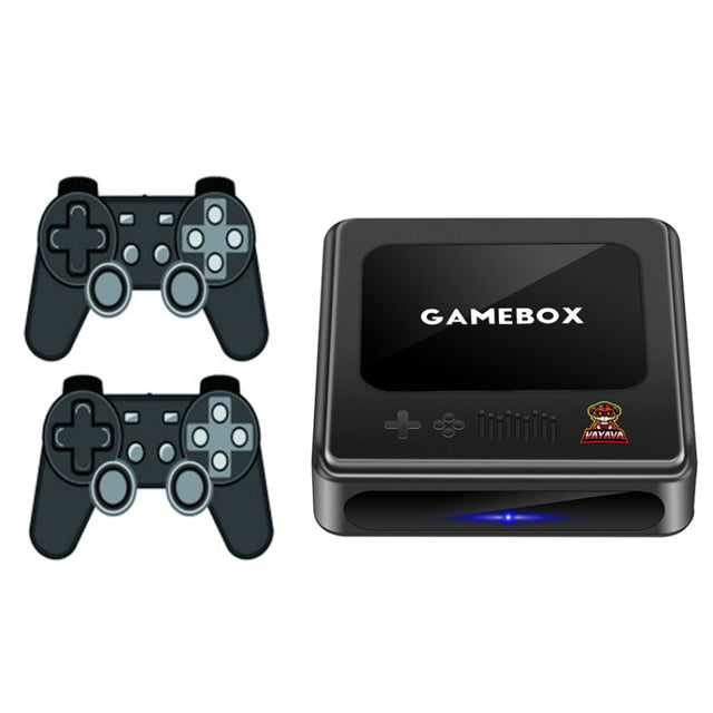 GD10 32G Built-In 10000+ Games Dual System Set-Top Box 3D Home 4K HD  TV Game Console Box UK Plug(Black)