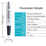 Semi-Permanent Tattoo Pen Apprentice Bleaching Lip Tattoo Eyebrow Instrument(Brown)