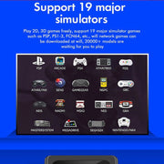 GD10 64G Built-In 30000+ Games Dual System Set-Top Box 3D Home 4K HD  TV Game Console Box EU Plug(Black)