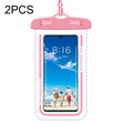 2 PCS Transparent Waterproof Cell Phone Case Swimming Cell Phone Bag Macaron Red - Waterproof Bag by PMC TechLife | Online Shopping South Africa | PMC TechLife