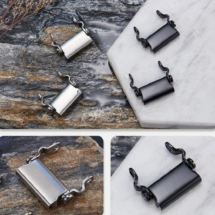 Multifunctional Stainless Steel Outdoor Survive Tool Bracelet for Men(Wide Silver)