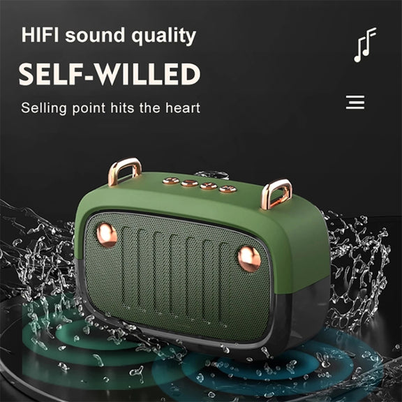 BS32D Wireless Bluetooth Speaker Cartoon Subwoofer Outdoor Card Portable Mini Speaker(Orange)