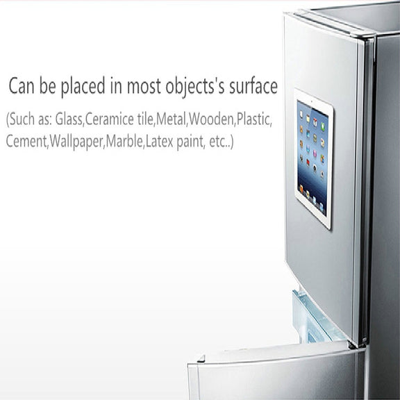 Wall-mounted iPad Magnetic Adsorption Universal Sticker Mobile Phone Wall Bracket(White A)