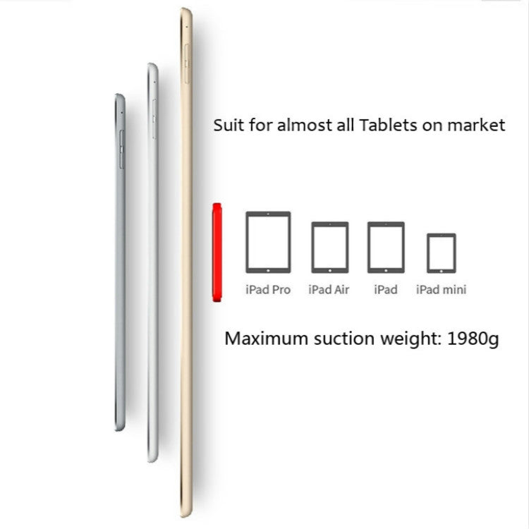 Wall-mounted iPad Magnetic Adsorption Universal Sticker Mobile Phone Wall Bracket(White A)