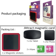 Wall-mounted iPad Magnetic Adsorption Universal Sticker Mobile Phone Wall Bracket(White A)