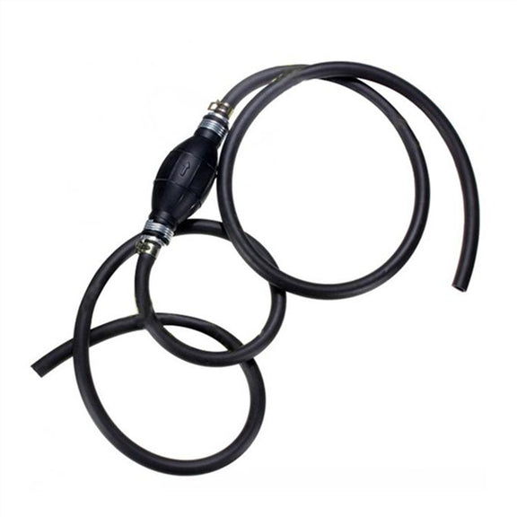 Universal Car Boat Motor Motorcycle Gasoline Pump Spherical Rubber Manual Fuel Pump, Size:12mm(Black)