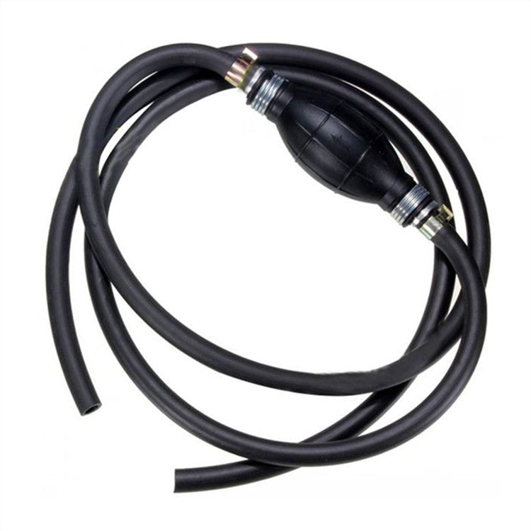 Universal Car Boat Motor Motorcycle Gasoline Pump Spherical Rubber Manual Fuel Pump, Size:12mm(Black)