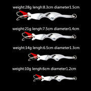 Rotating Metal Spinner Fishing Lure Hard Baits Fish Hook Tackle, Weight:10g