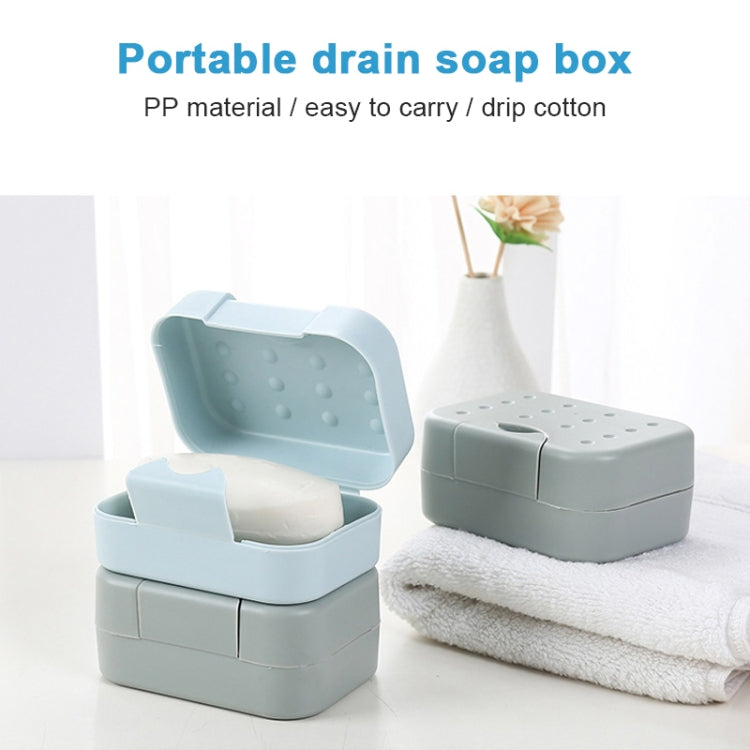 2 PCS Portable Travel Soap Box(Pink)