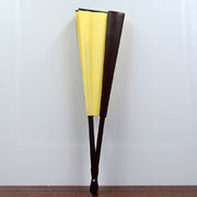 10 inch Pure Color Blank Silk Cloth Folding Fan Chinese Style Calligraphy Painting Fan(Black)