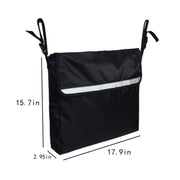 Storage Bag for Wheelchairs Disabled Car Storage Hanging Bag(Black)