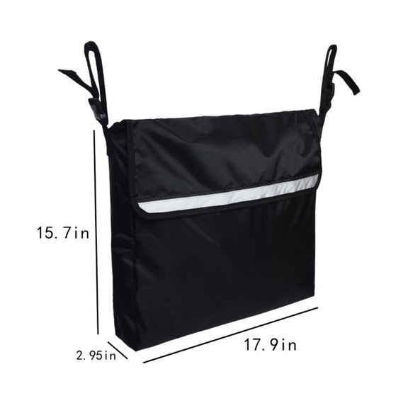 Storage Bag for Wheelchairs Disabled Car Storage Hanging Bag(Black)