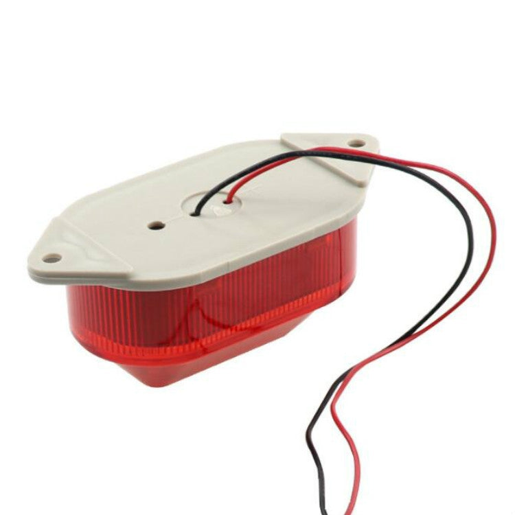 AC220V Led Mini Strobe Signal Warning Light Silent Warning Light(Red)