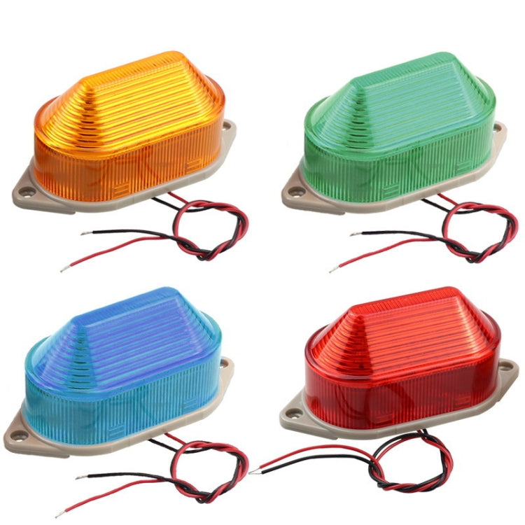 AC220V Led Mini Strobe Signal Warning Light Silent Warning Light(Red)