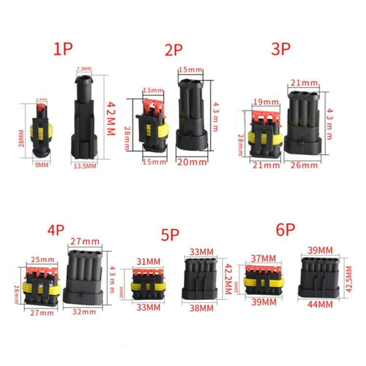 274 PCS / Box Car Water-resistant Connector Multi-Function Cable Terminal Line