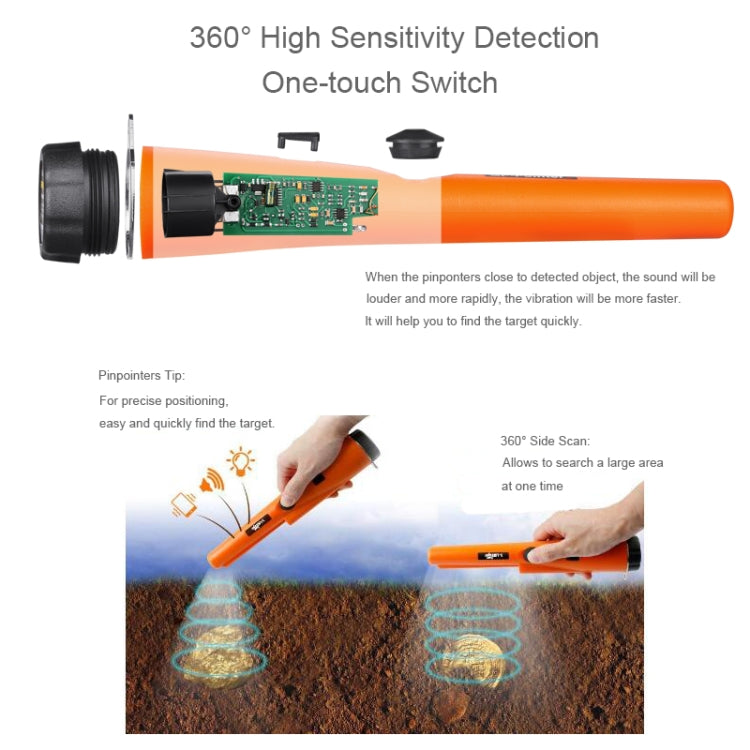 GP-Pointer S Metal Detector Gold Detector Pointer Pinpointing(Orange) Random Package Delivery