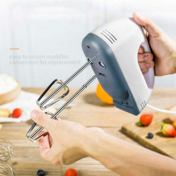 Whisk Electric Household Mini Whisk Baking Small Whipped Cream Machine, Specification:EU Plug+4 Stirring Rods