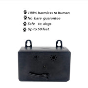 Ultrasonic Dog Repeller Pet Automatic Bark Stopper Dog Training Supplies, Specification: CSB20 (Rechargeable)(Black)