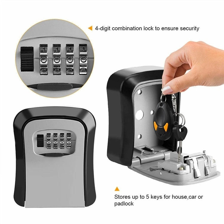 HG2 Arc Wall Mounted Password Key Box(Gray)