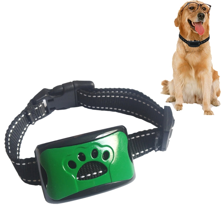 Rechargeable Water-resistant Intelligent Identification Automatic Lock Bark Stop(Green)