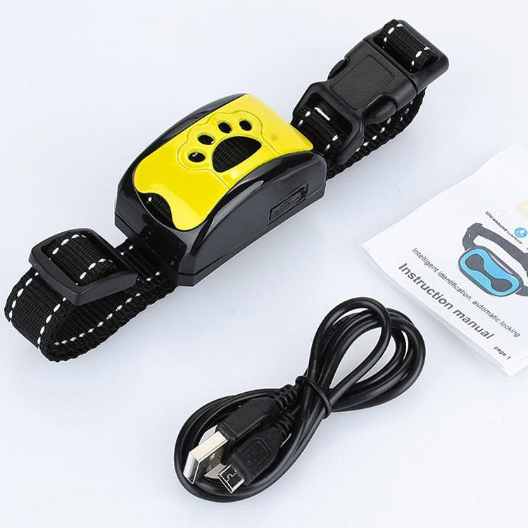 Rechargeable Water-resistant Intelligent Identification Automatic Lock Bark Stop(Sky Blue)
