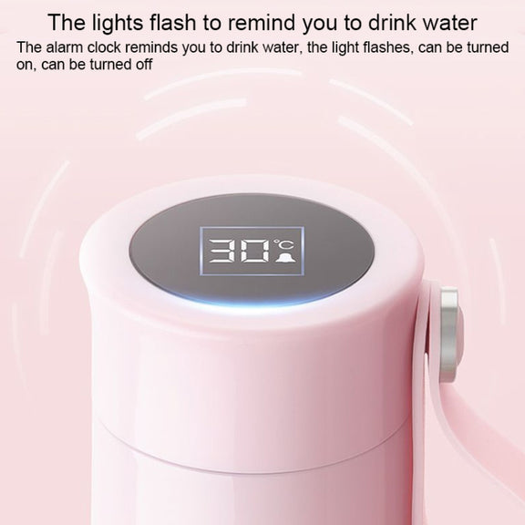 FANJANE Reminder Drinking Smart Thermos Cup(White)