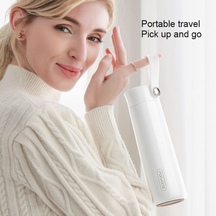FANJANE Reminder Drinking Smart Thermos Cup(White)