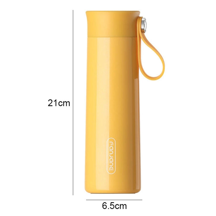 FANJANE Reminder Drinking Smart Thermos Cup(Yellow)