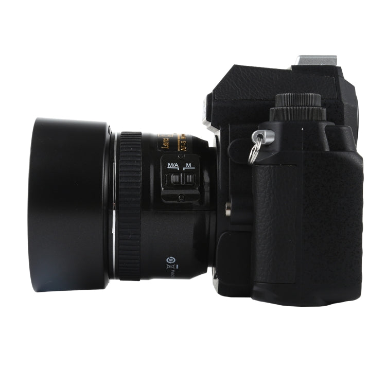 Non-Working Fake Dummy DSLR Camera Model DF Model Room Props Ornaments Display Photo Studio Camera Model Props, Color:Black(With Hood)