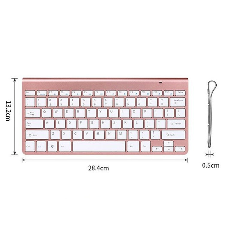 USB External Notebook Desktop Computer Universal Mini Wireless Keyboard Mouse, Style:Keyboard and Mouse Set(Silver)