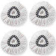 4 PCS Rotating Triangle Cotton Yarn Mop Head Mop Replacement Cloth For O-Cedar/Vileda - Other Accessories by PMC TechLife | Online Shopping South Africa | PMC TechLife