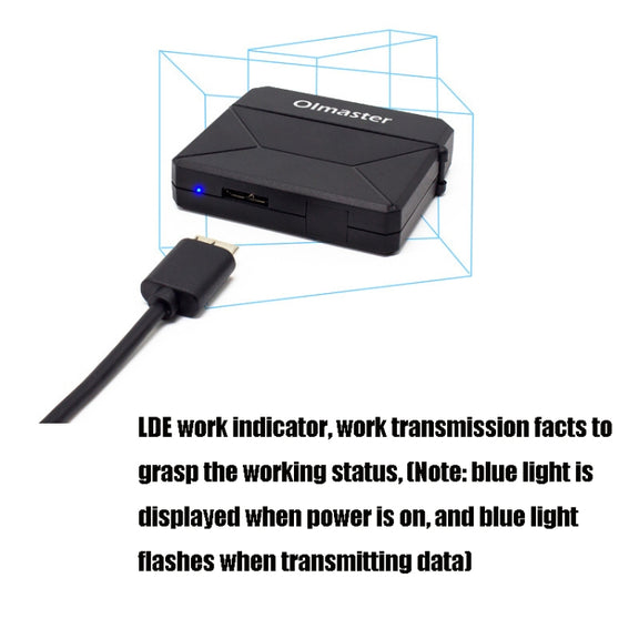 Olmaster External Notebook Hard Drive Adapter Cable Easy Drive Cable USB3.0 to SATA Converter, Style:Hard Disk Dedicated, Size:2.5 Inch