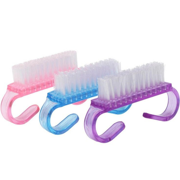 10 PCS Cleaning Brush Tools Nail Art Care Manicure Pedicure Remove Dust Small Angle Clean Brushes(Purple)