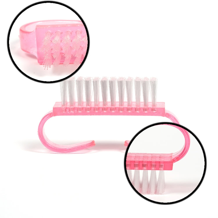 10 PCS Cleaning Brush Tools Nail Art Care Manicure Pedicure Remove Dust Small Angle Clean Brushes(Purple)
