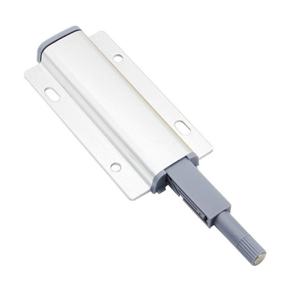 3 PCS Aluminum Alloy Bouncer Free Handle Push-Pull Cabinet Wardrobe Door Drawer Bouncer, Color: Silver