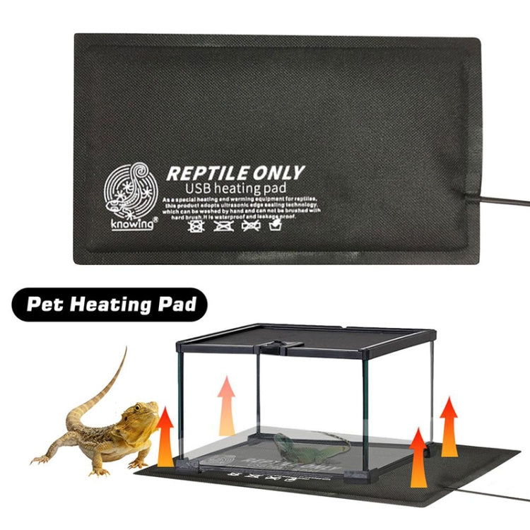 Knowing Climbing Pet Thermostat Time Switch Thermostatic Water-resistant USB Heating Pad, Specification: Without Switch, Size:S