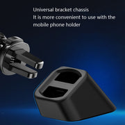 5 PCS Car Phone Holder Base Universal Car Air Outlet Clip Bracket Base, Colour: Golden Reflection