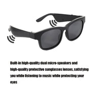 A12 Smart Bluetooth Audio Sunglasses Bluetooth Glasses(Silver)
