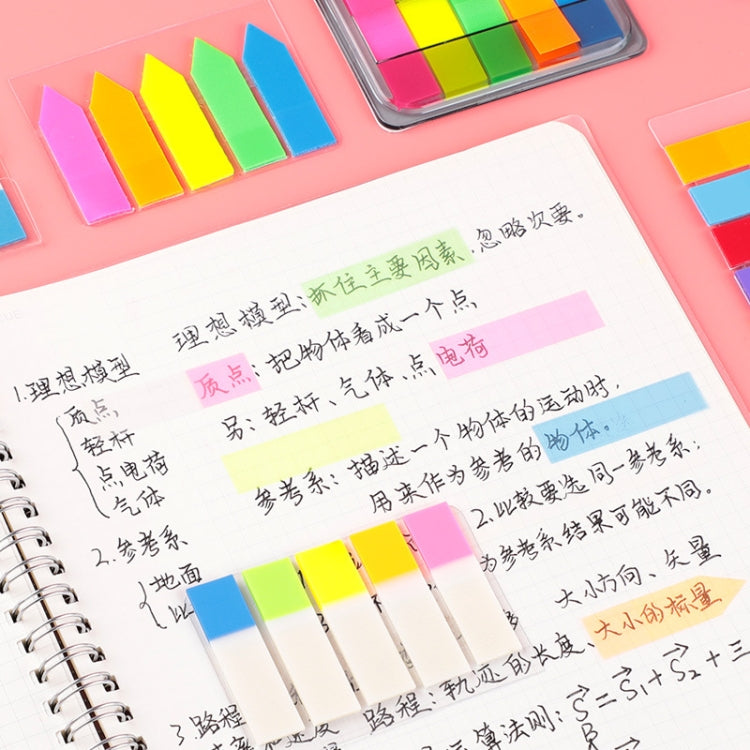 5pcs Fluorescent Transparent Small Sticker Note Indicator Label Index Sticker, Specification: 7660 (One Box)
