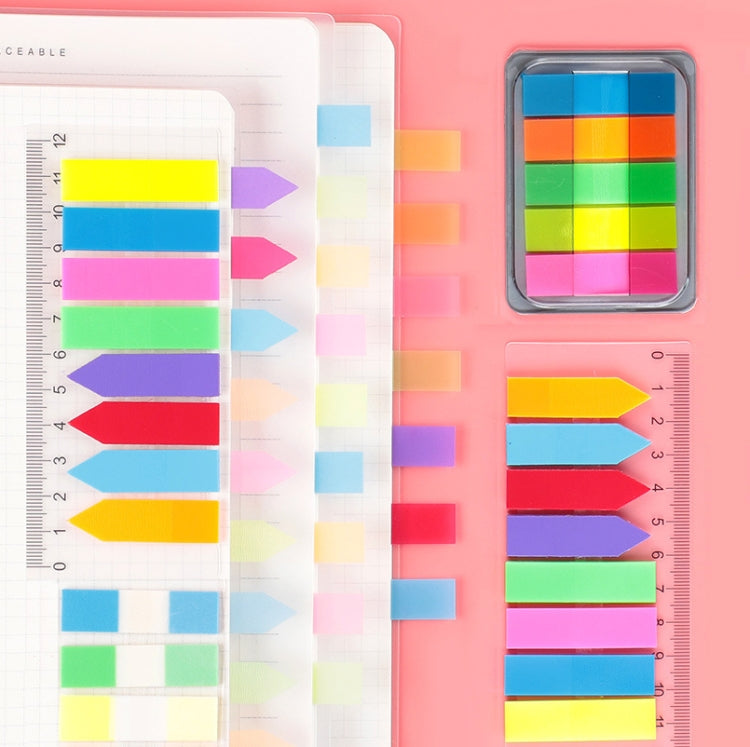 5pcs Fluorescent Transparent Small Sticker Note Indicator Label Index Sticker, Specification: 7660 (One Box)